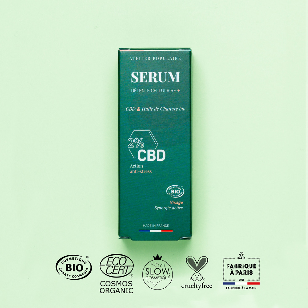 Sérum Détente Cellulaire + CBD Bio | 30mL 3
