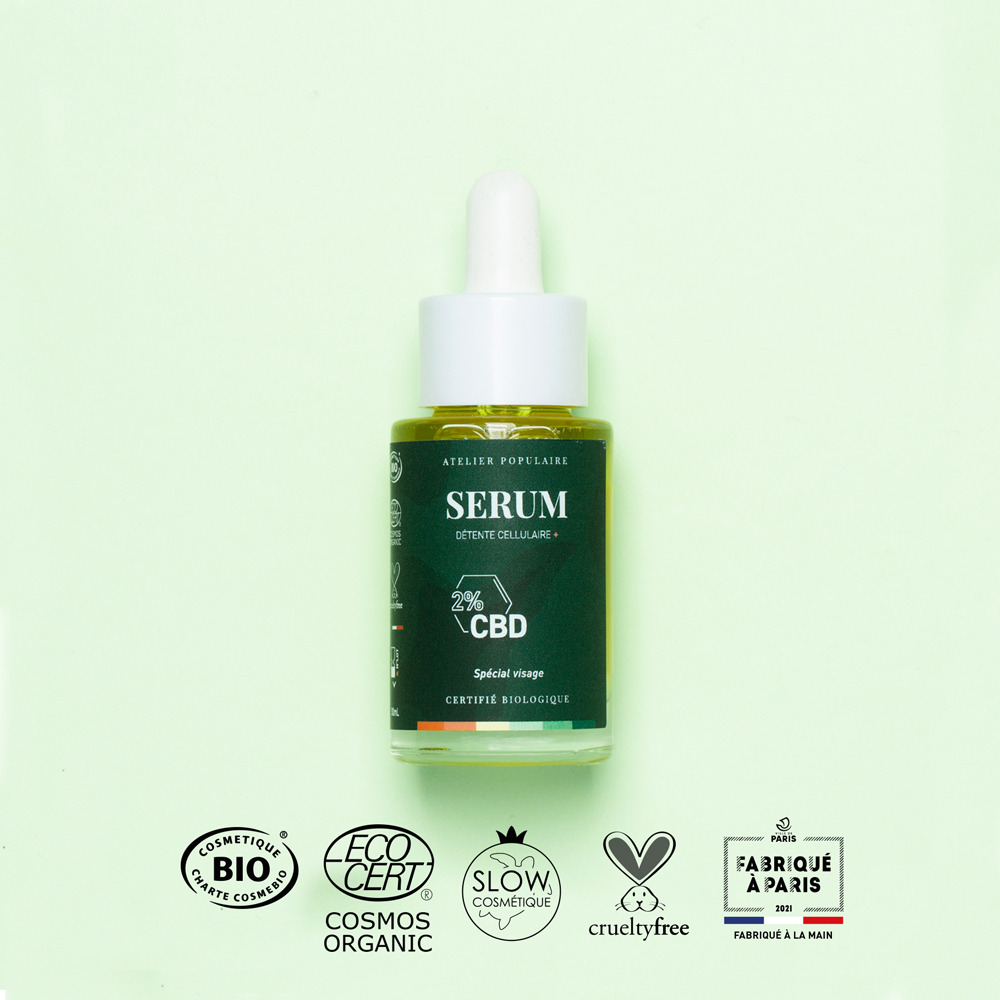 Sérum Détente Cellulaire + CBD Bio | 30mL 2