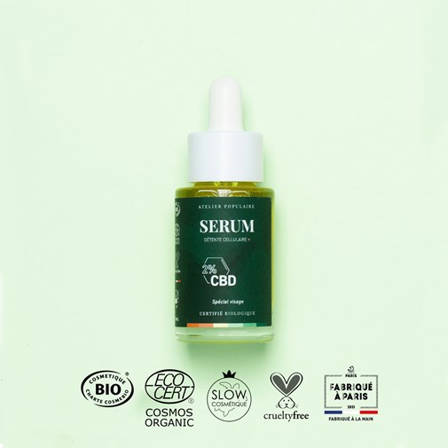 Sérum Détente Cellulaire + CBD Bio | 30mL