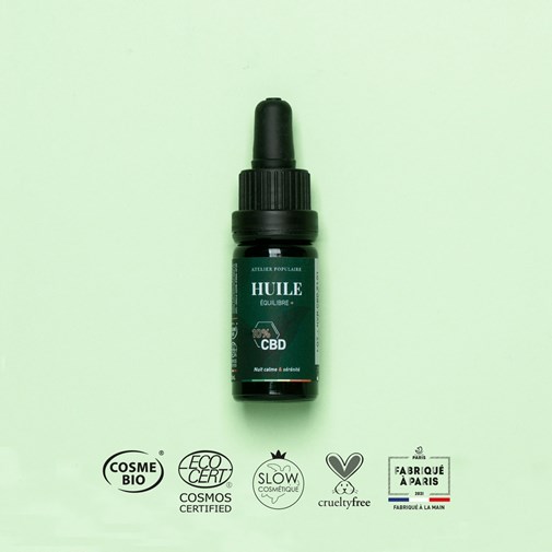 Huile Équilibre + 10% CBD Certifié Bio | 10 mL