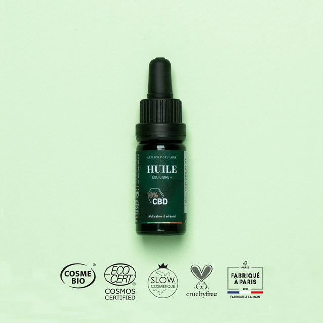 Huile Équilibre + 10% CBD Certifié Bio | 10 mL 2