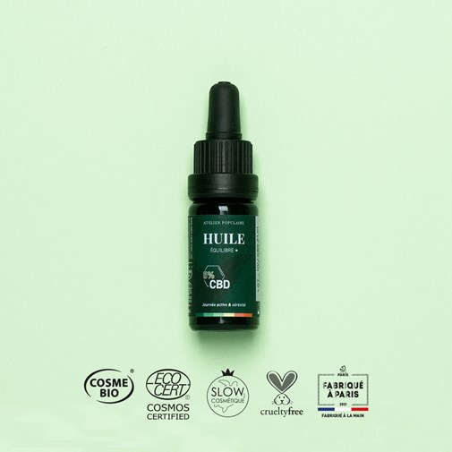 Huile Équilibre + 5% CBD Certifié Bio | 10 mL