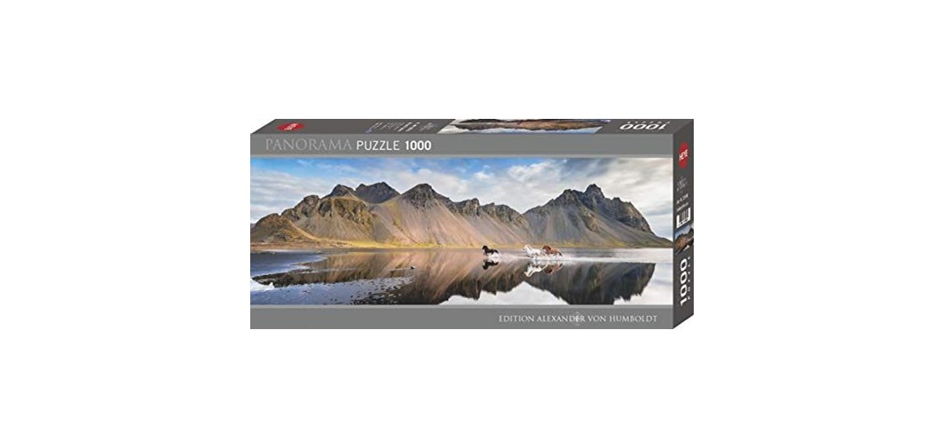 HEYE Puzzle - Iceland Horses - Panoramique 1000 Pièces