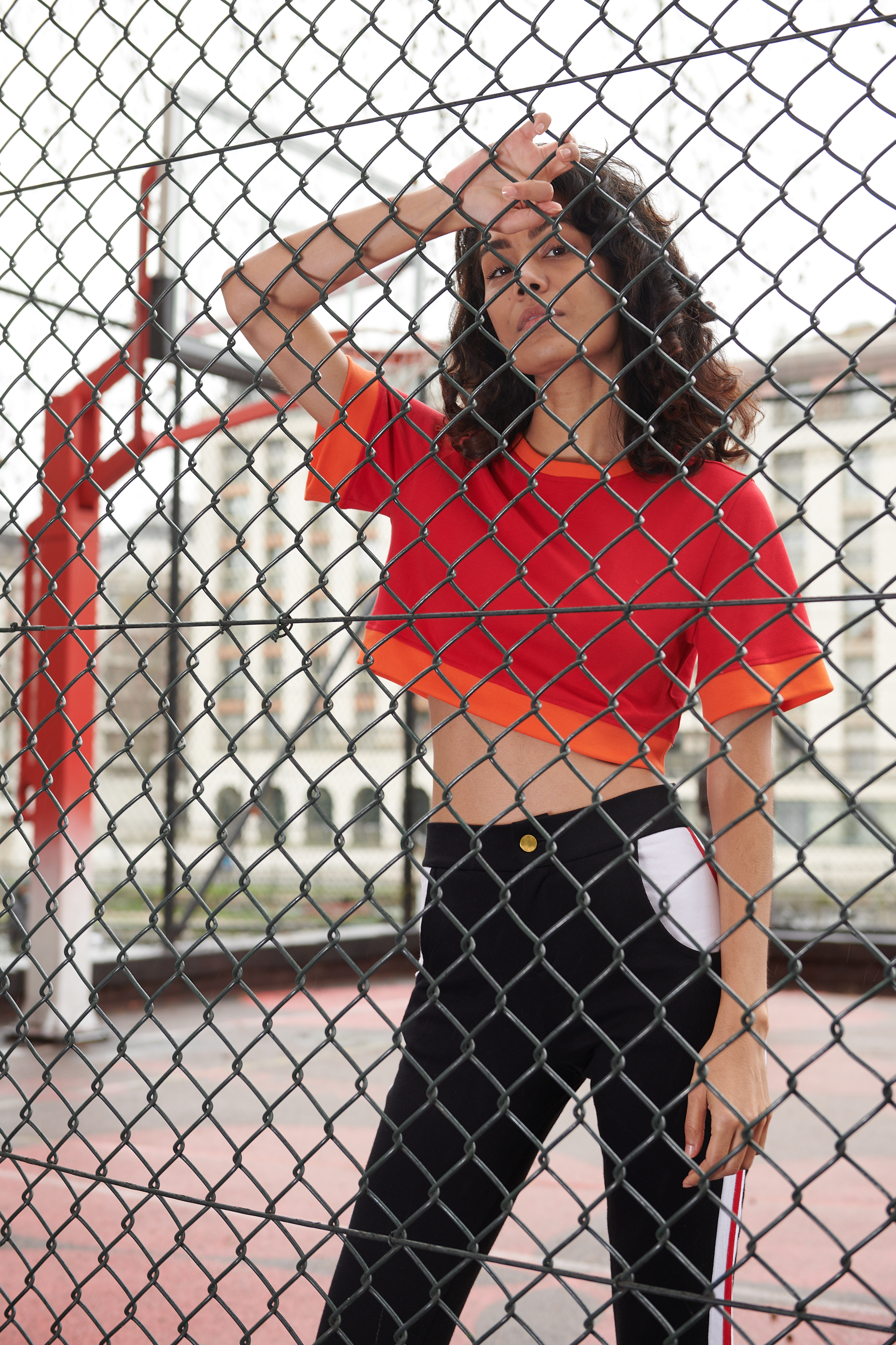 Crop top Jade manches larges et coton bio GOTS Look