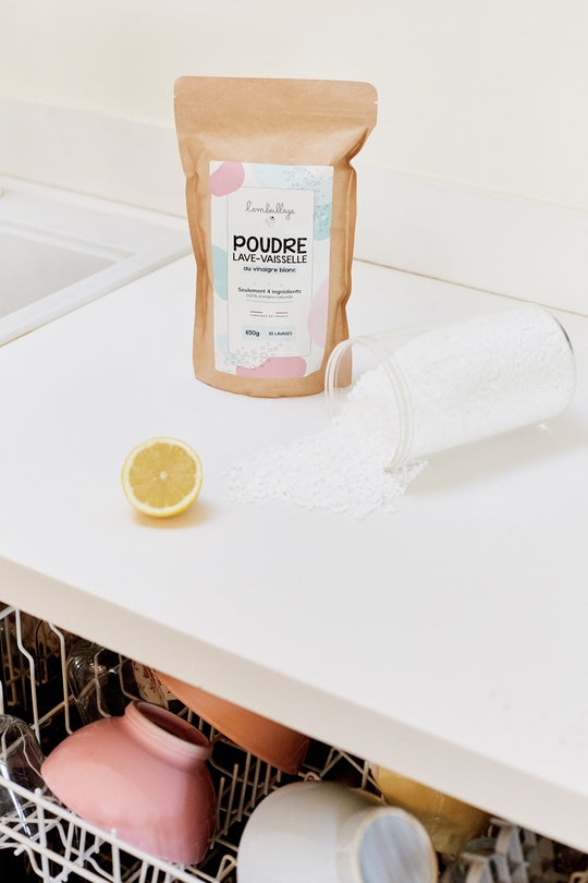 L'embeillage poudre lave-vaisse