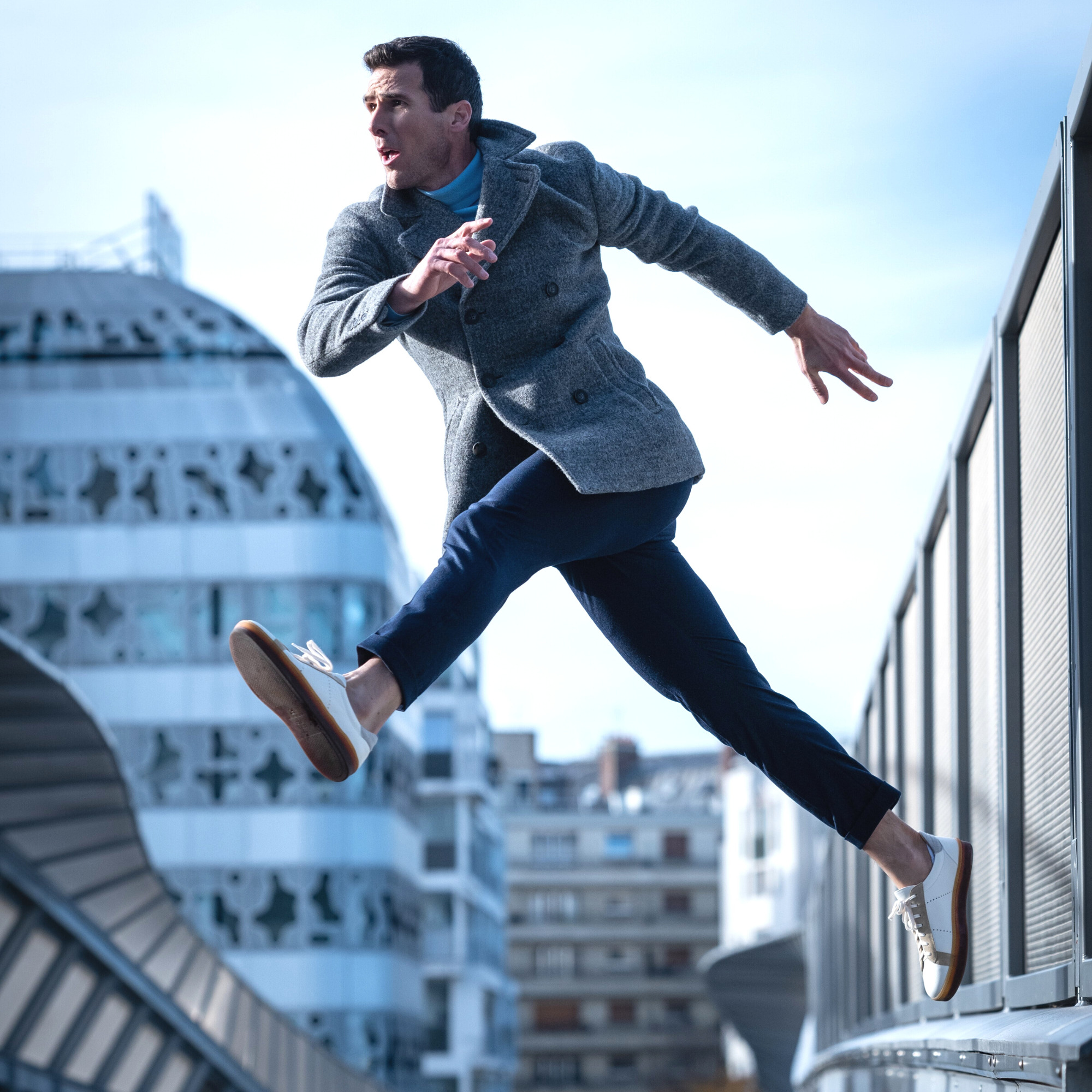 city pant Walter avec pince bleu outremer en laine merinos super 130