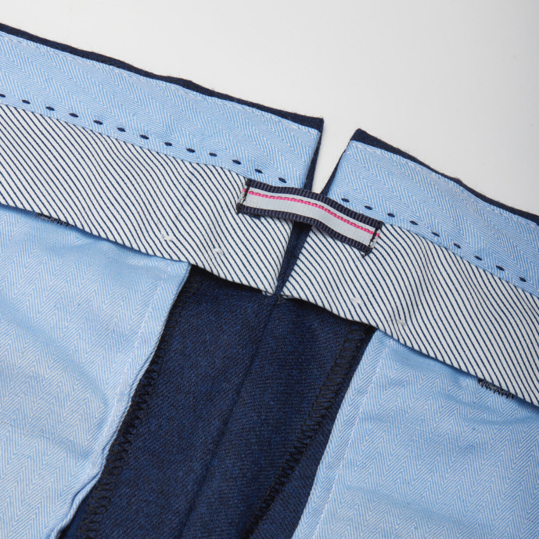 city pant Walter avec pince bleu outremer en laine merinos super 130