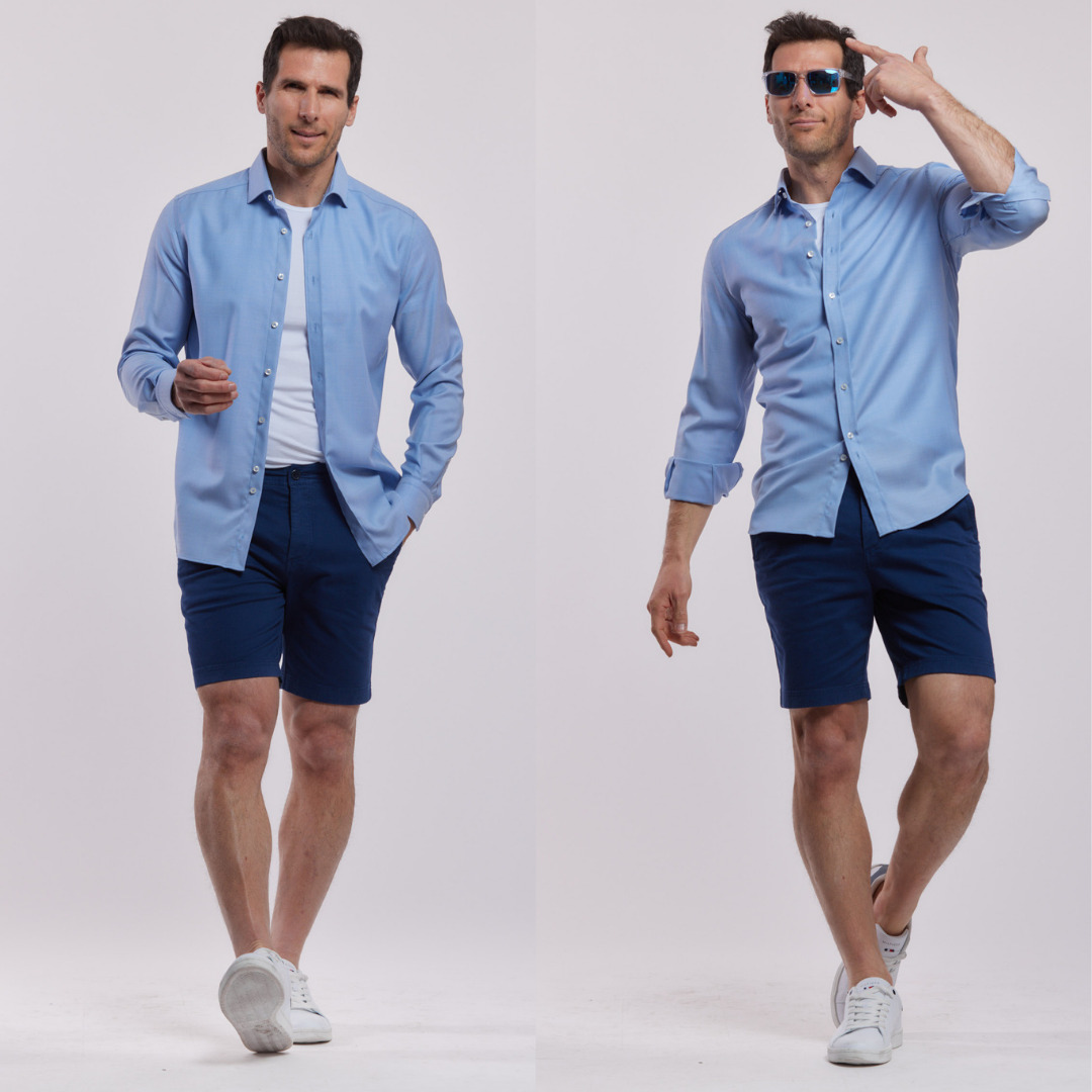 chemise 72 heures 100% merinos, oxford royal 10