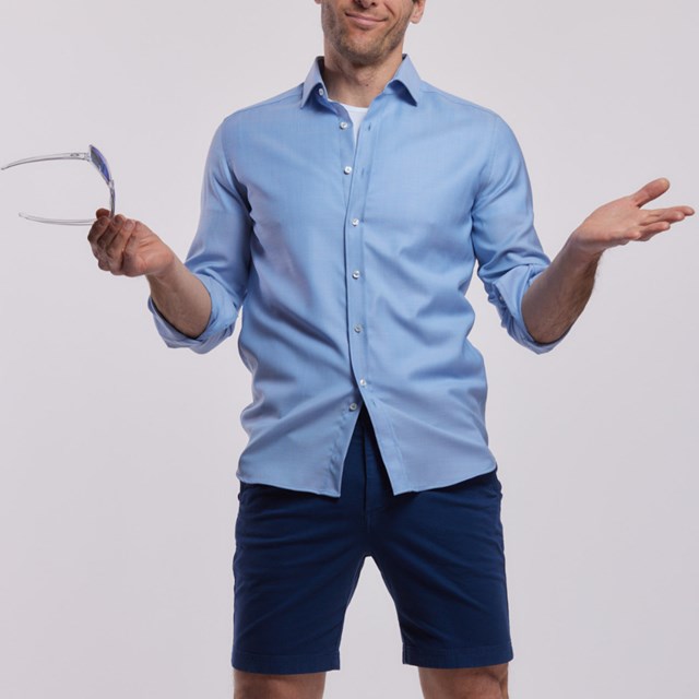 chemise 72 heures 100% merinos, oxford royal 11