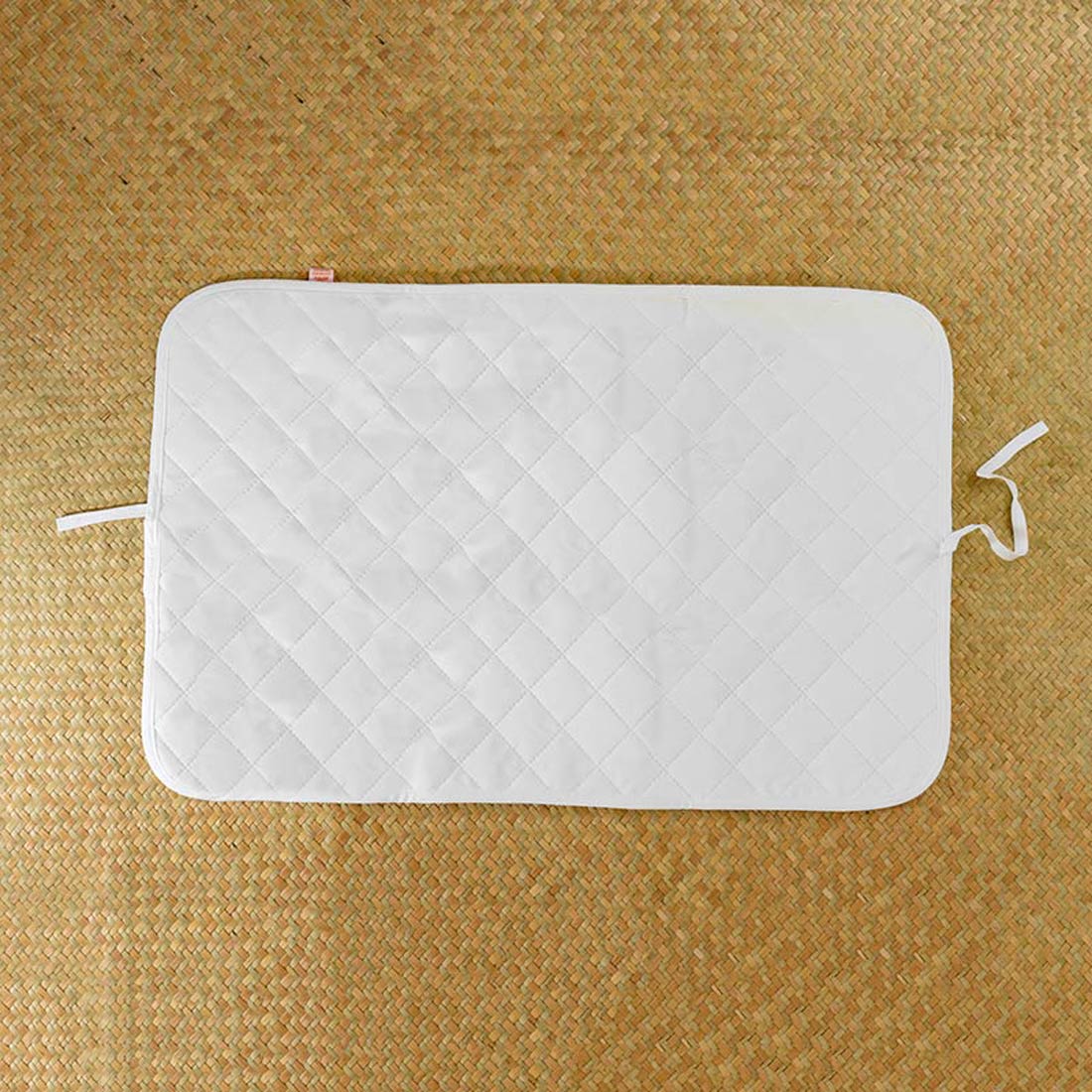 Tapis à Langer Nomade Lubiana en Coton Bio Blanc 4