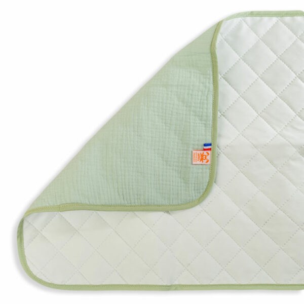 Tapis à Langer Nomade Lubiana en Coton Bio Vert 6