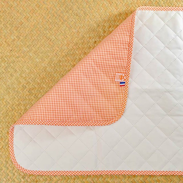 Tapis à Langer Nomade Lubiana en Coton Bio Vichy 3