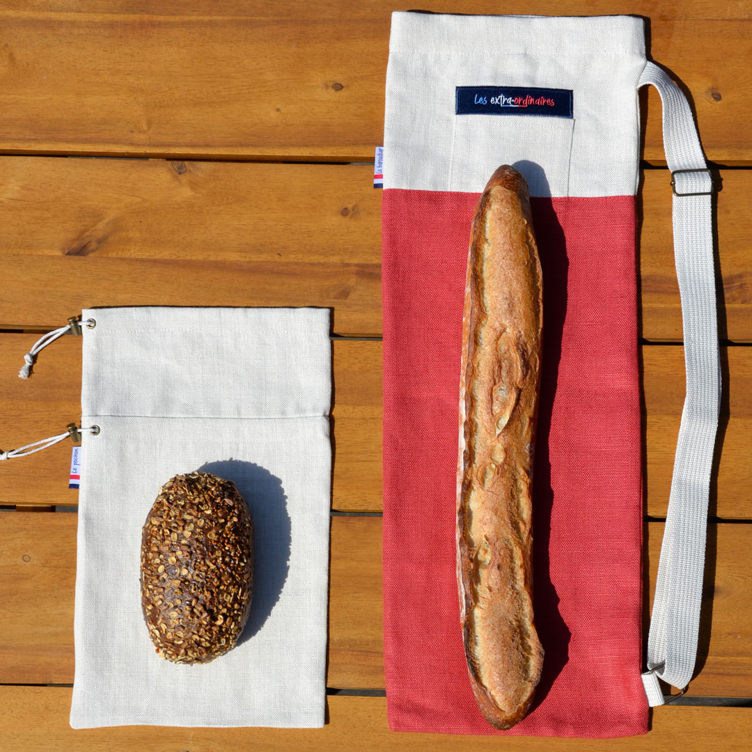 Pack le baroudeur chevronné avec baroudeur rouge et pochon beige