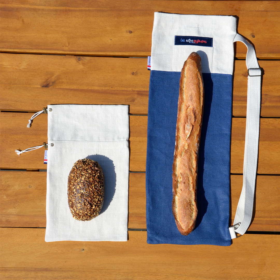 Pack le baroudeur chevronné avec baroudeur bleu et pochon beige