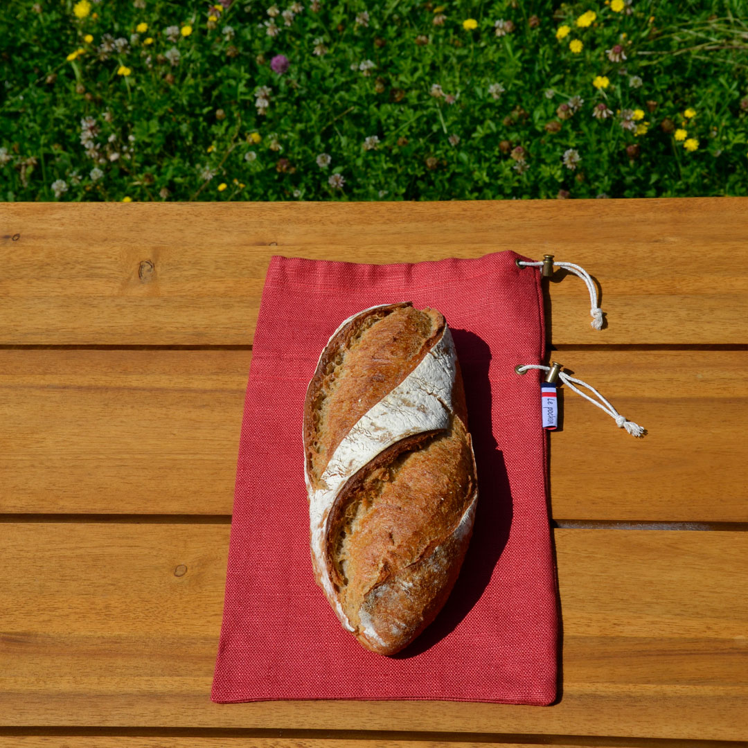 Sac à pain le pochon rouge