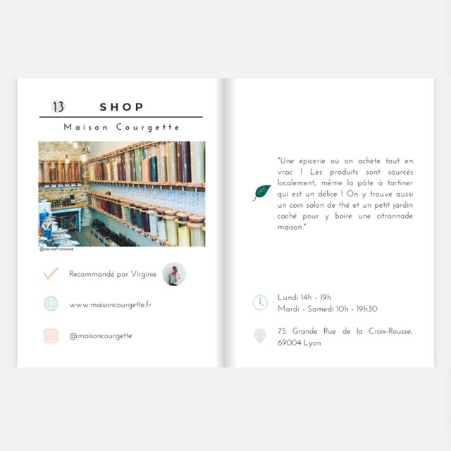 City-guide de Lyon illustré et engagé - Format papier A6 7