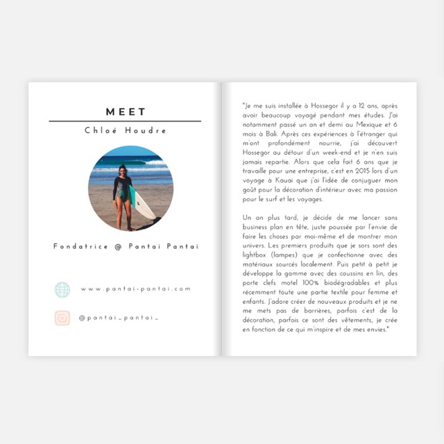 City-guide de Hossegor illustré et engagé - Format papier A6 5