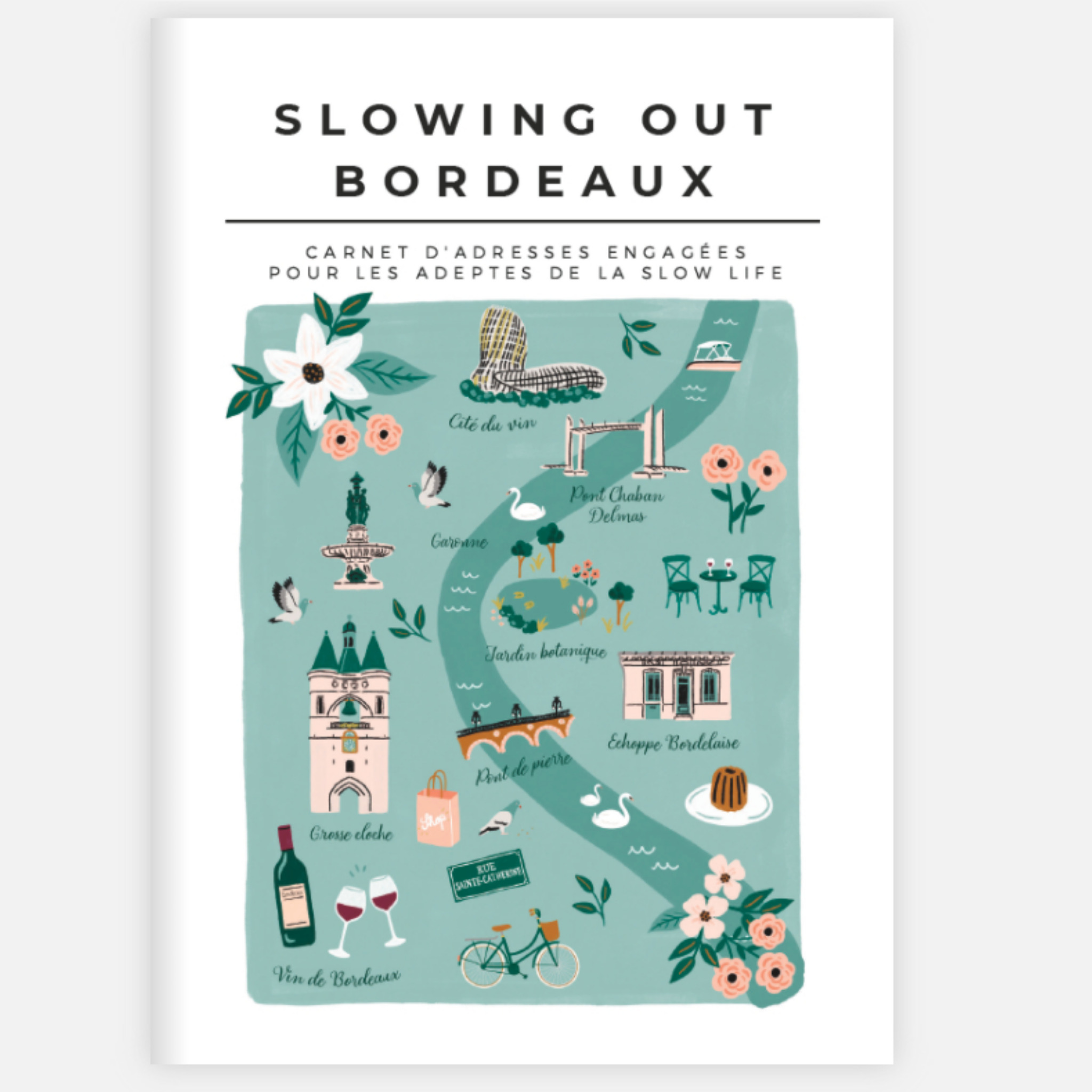 City-guide de Bordeaux illustré et engagé - Format papier A6 2