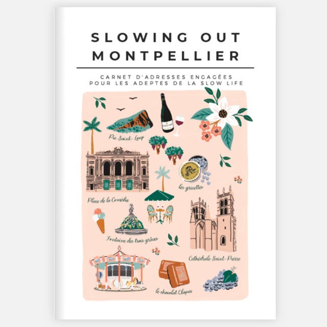 City-guide de Montpellier illustré et engagé - Format papier A6 2