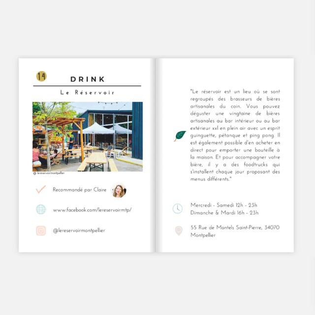 City-guide de Montpellier illustré et engagé - Format papier A6 6