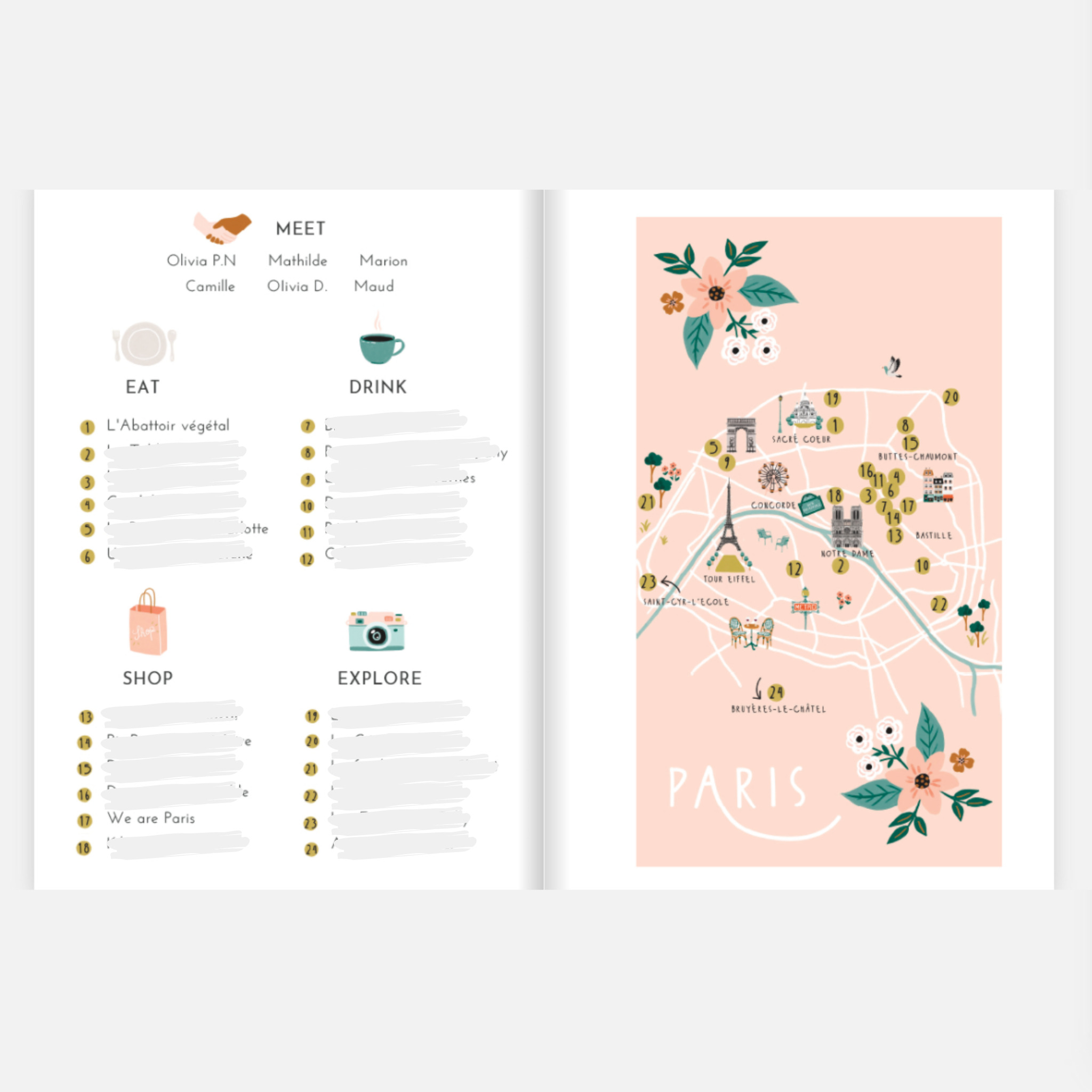 City-guide de Paris illustré et engagé - Format papier A6 4