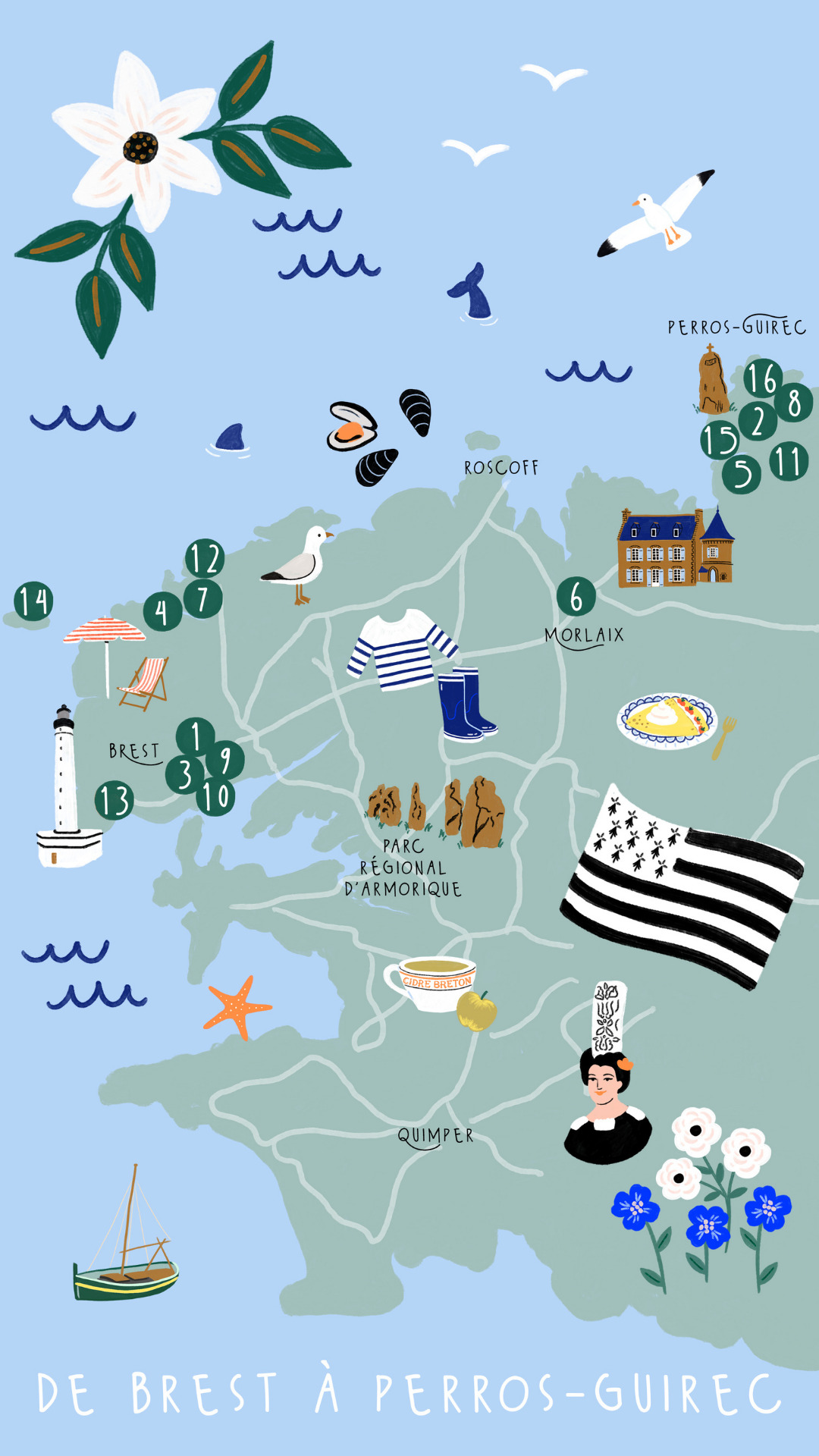 City-guide de Quimper, Brest et Perros-Guirec illustré et engagé - Format numérique 5