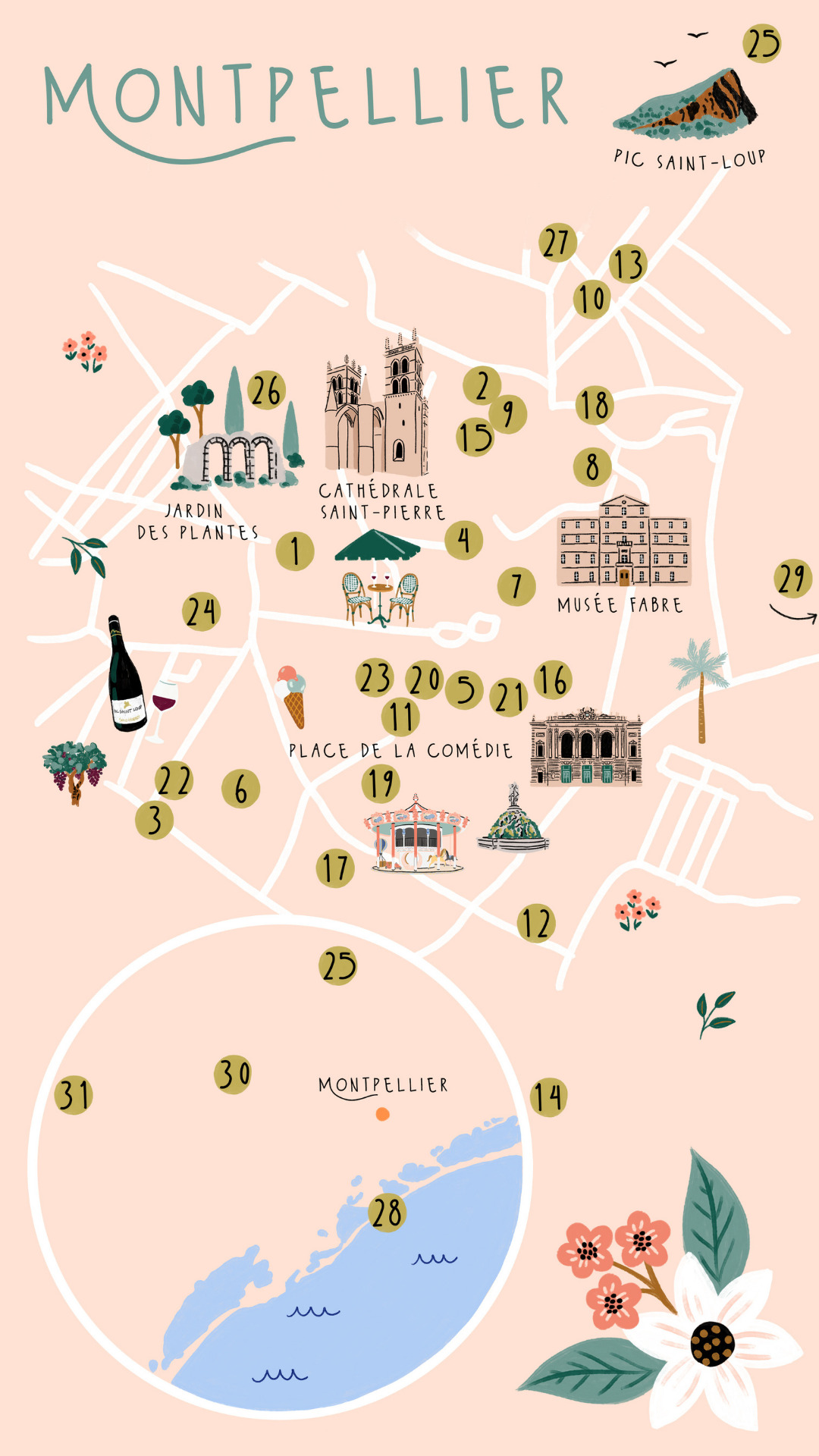City-guide de Montpellier illustré et engagé - Format numérique 6