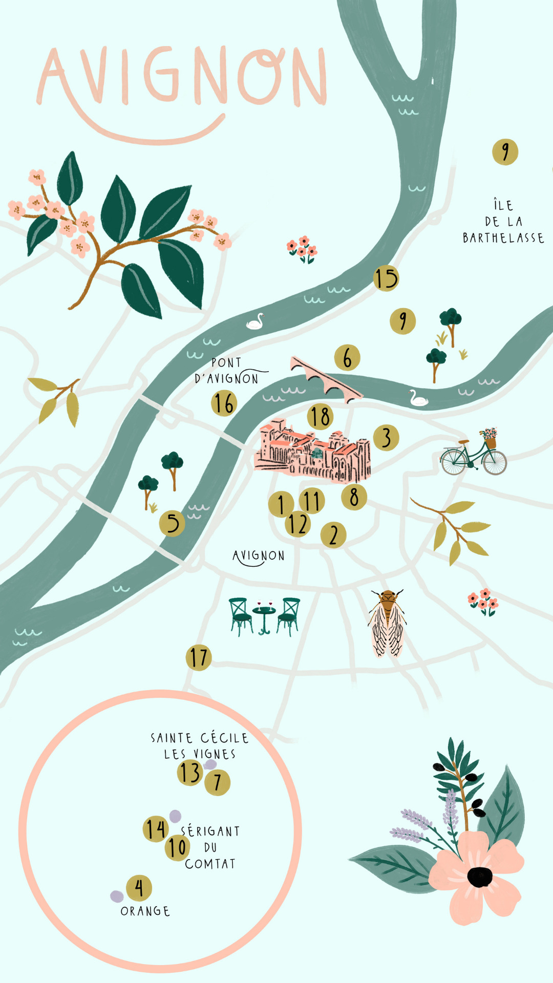 City-guide d'Avignon illustré et engagé - Format numérique 5