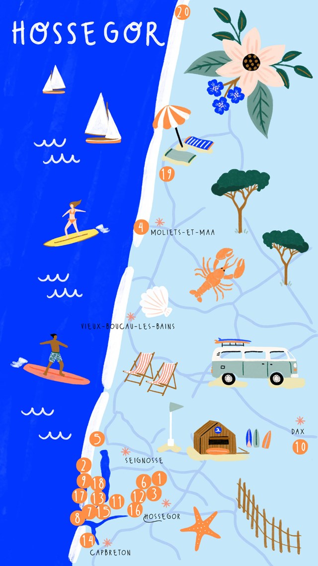 City-guide de Hossegor illustré et engagé - Format numérique 5