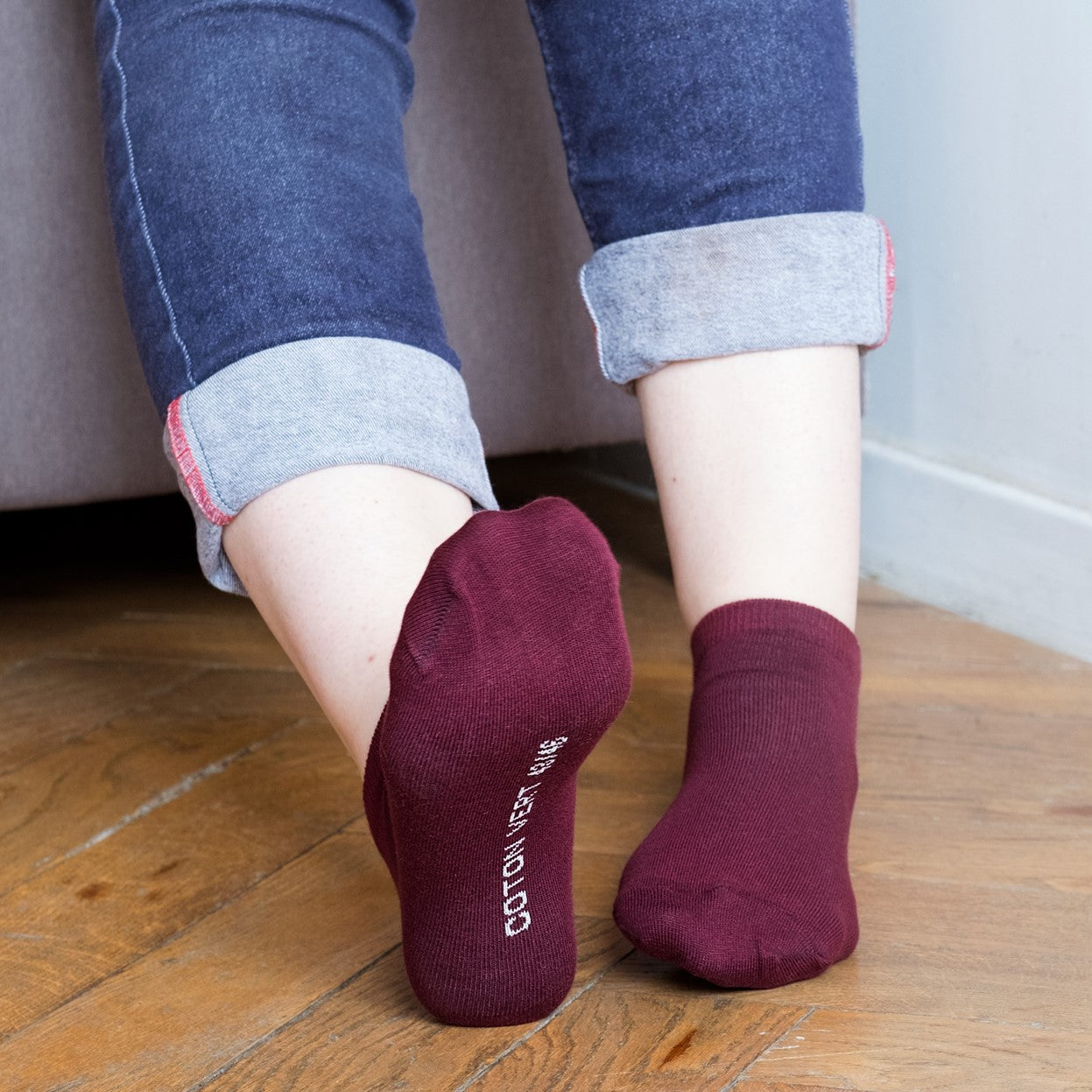 Les socquettes unies en coton BIO | Bordeaux 4