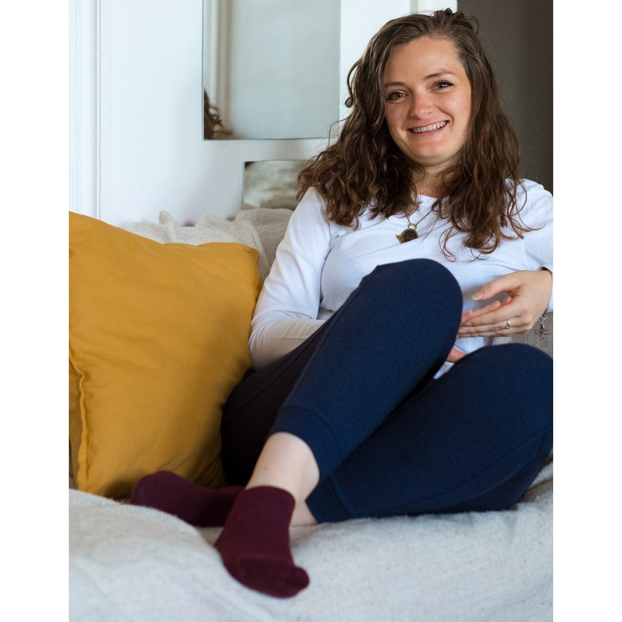 Les socquettes unies en coton BIO | Bordeaux 6