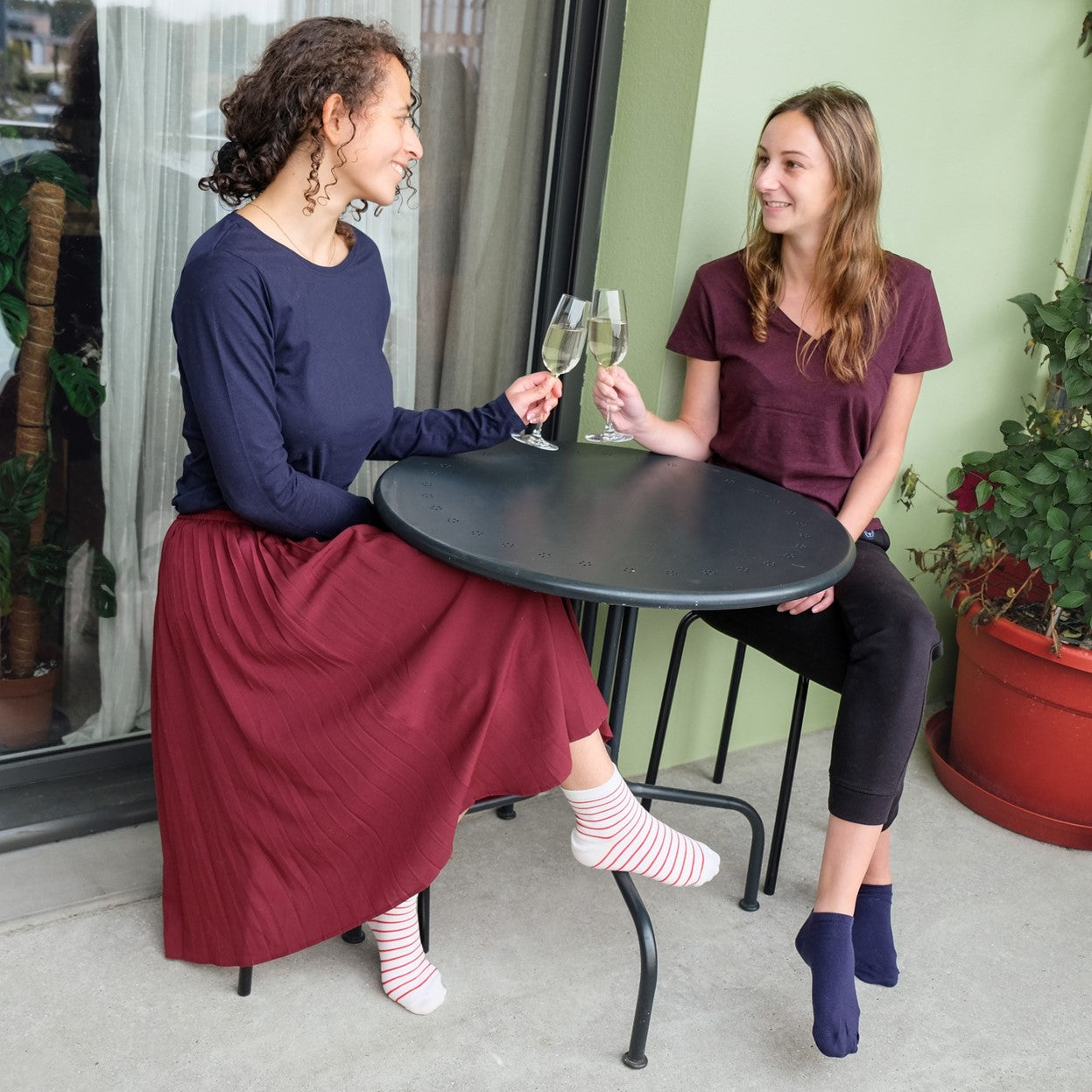 Les socquettes unies en coton BIO | Bleu marine 3