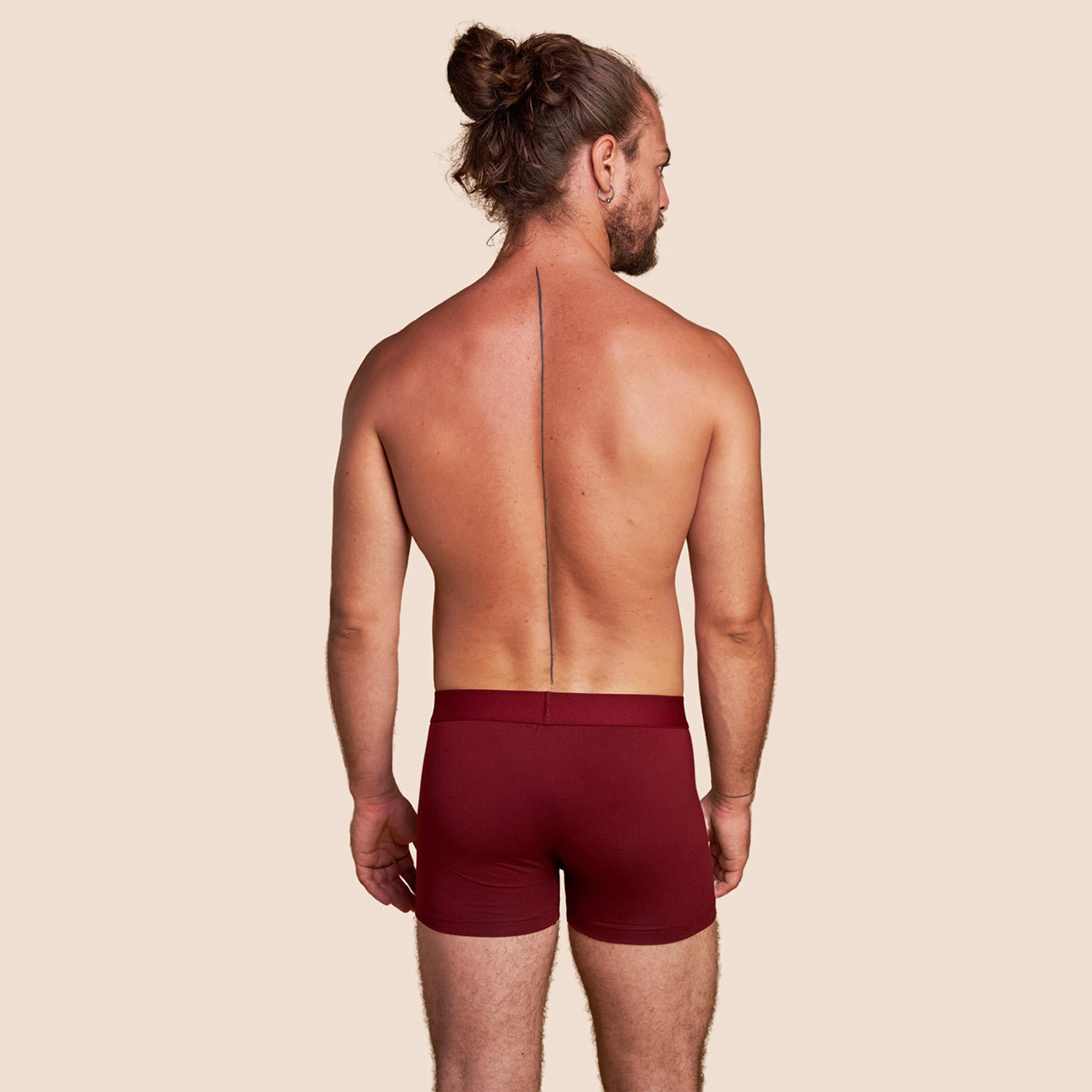 Boxer confort bordeaux pour homme Pétrone