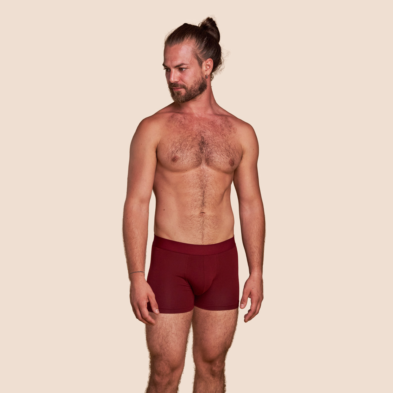 Boxer confort bordeaux pour homme Pétrone
