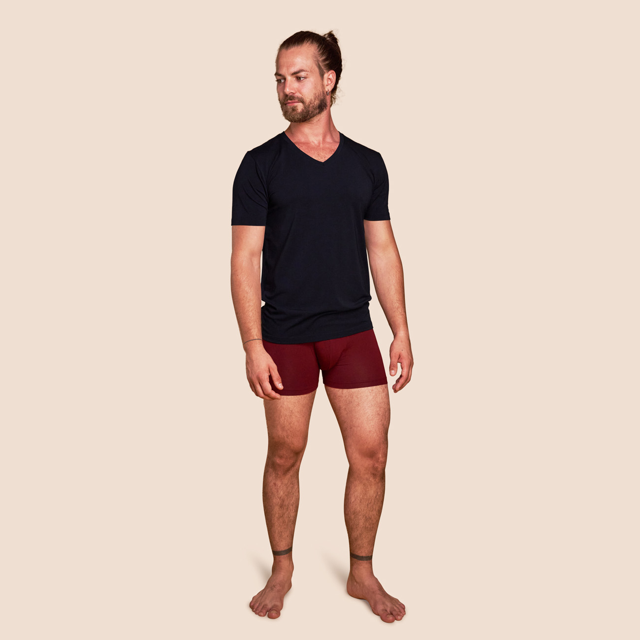 Boxer confort bordeaux pour homme Pétrone