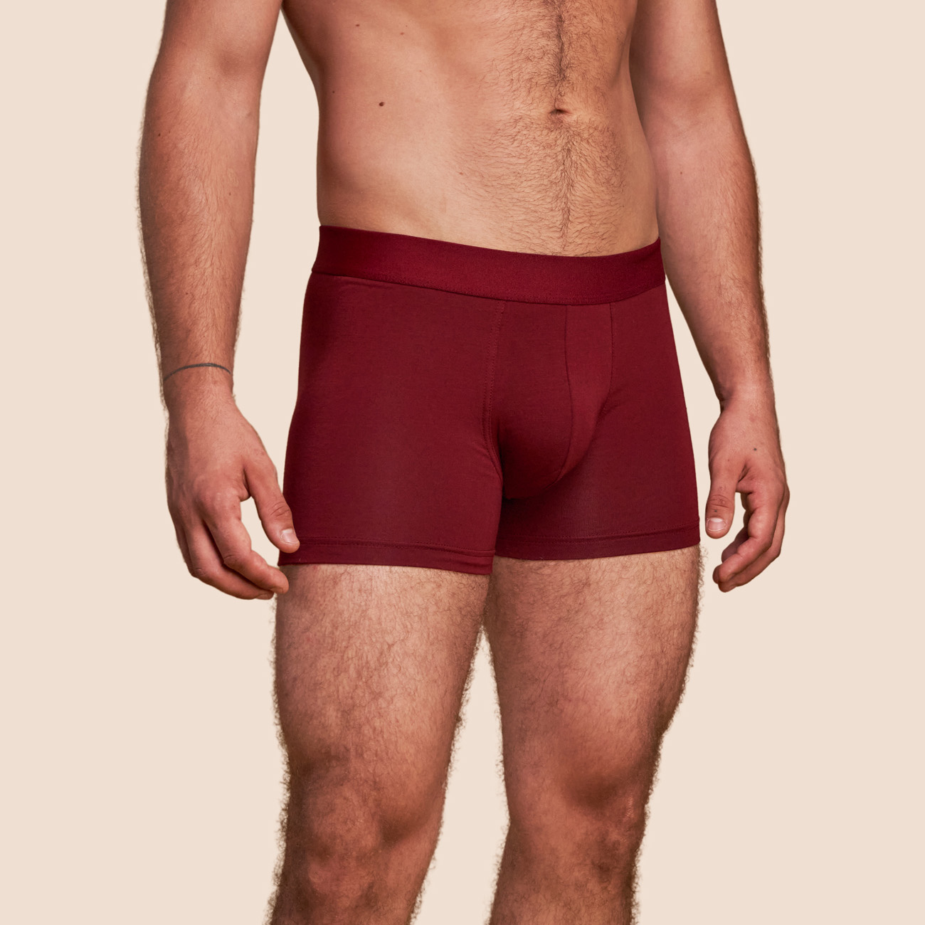 Boxer confort bordeaux pour homme Pétrone
