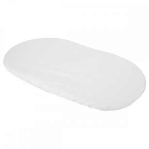 Protège-matelas pour couffin - Coton bio - Blanc