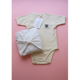 Body kimono koala et son emballage cadeau en tissu