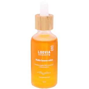 Loovia Huile Bonne Mine | Pour un teint halé et lumineux | Huile Visage 100% naturelle