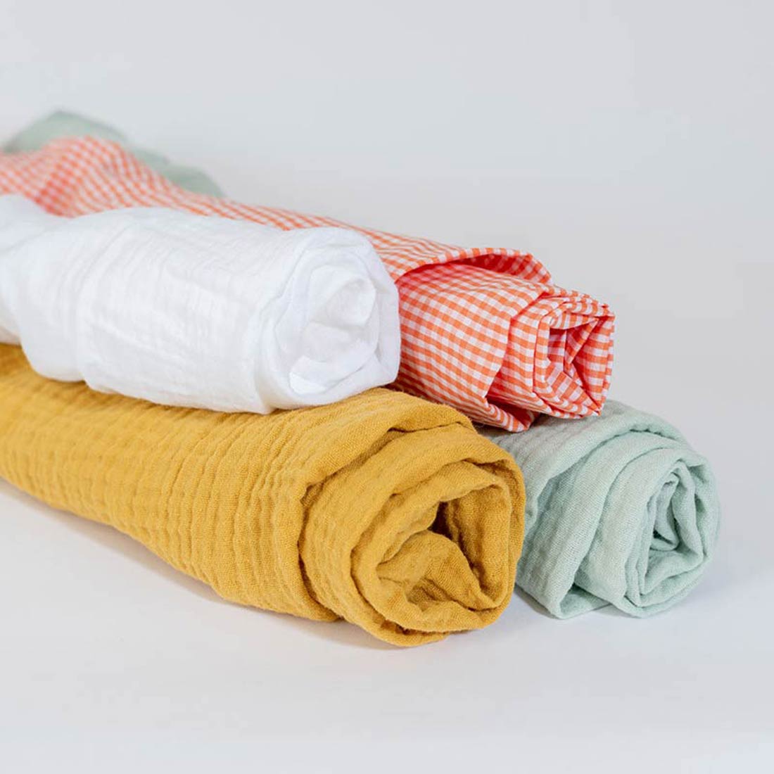 Housse de Matelas à Langer en Coton Bio Vichy 3