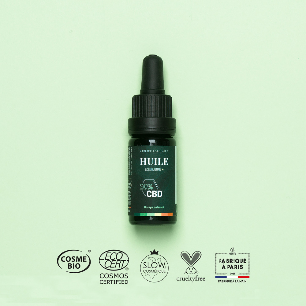 Huile Équilibre + 20% CBD Certifié Bio | 10 mL 2