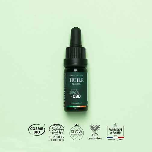 Huile Équilibre + 20% CBD Certifié Bio | 10 mL