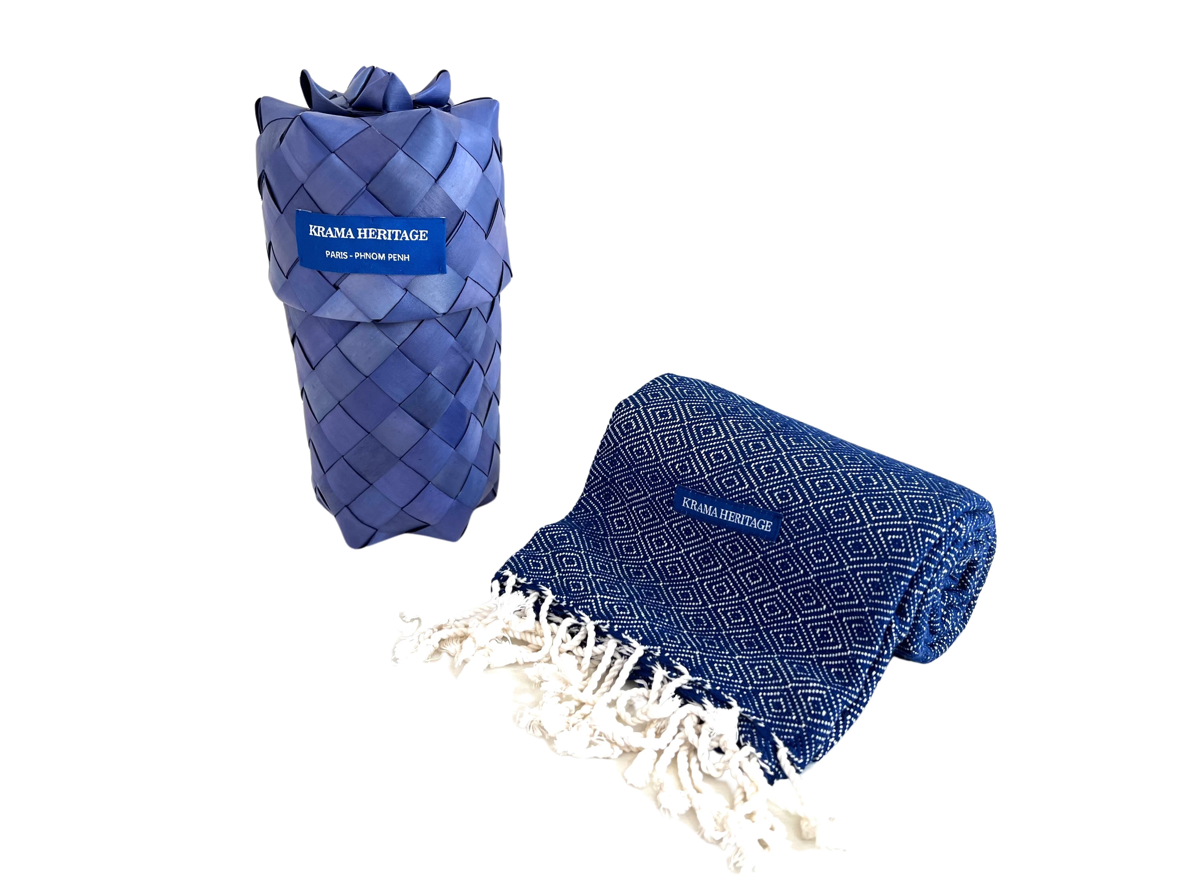 Le Krama Chaud Bleu Roi 8