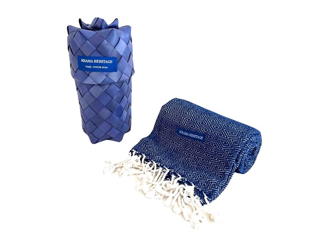 Le Krama Chaud Bleu Roi 8