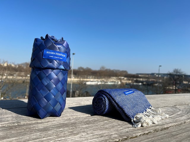 Le Krama Chaud Bleu Roi 7