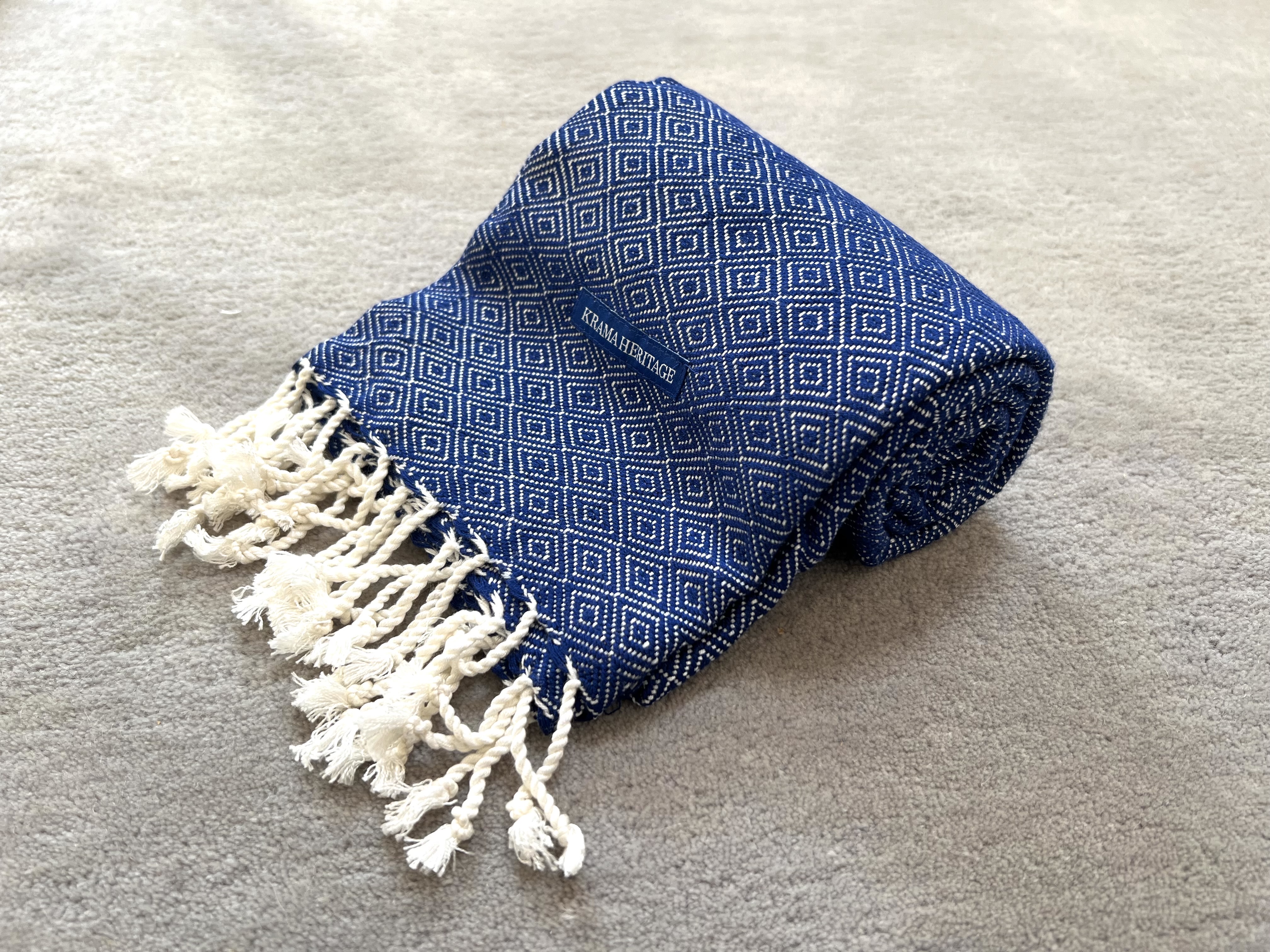 Le Krama Chaud Bleu Roi 10