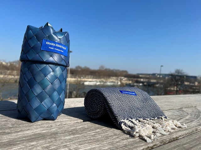 Le Krama Chaud Bleu Marine 6