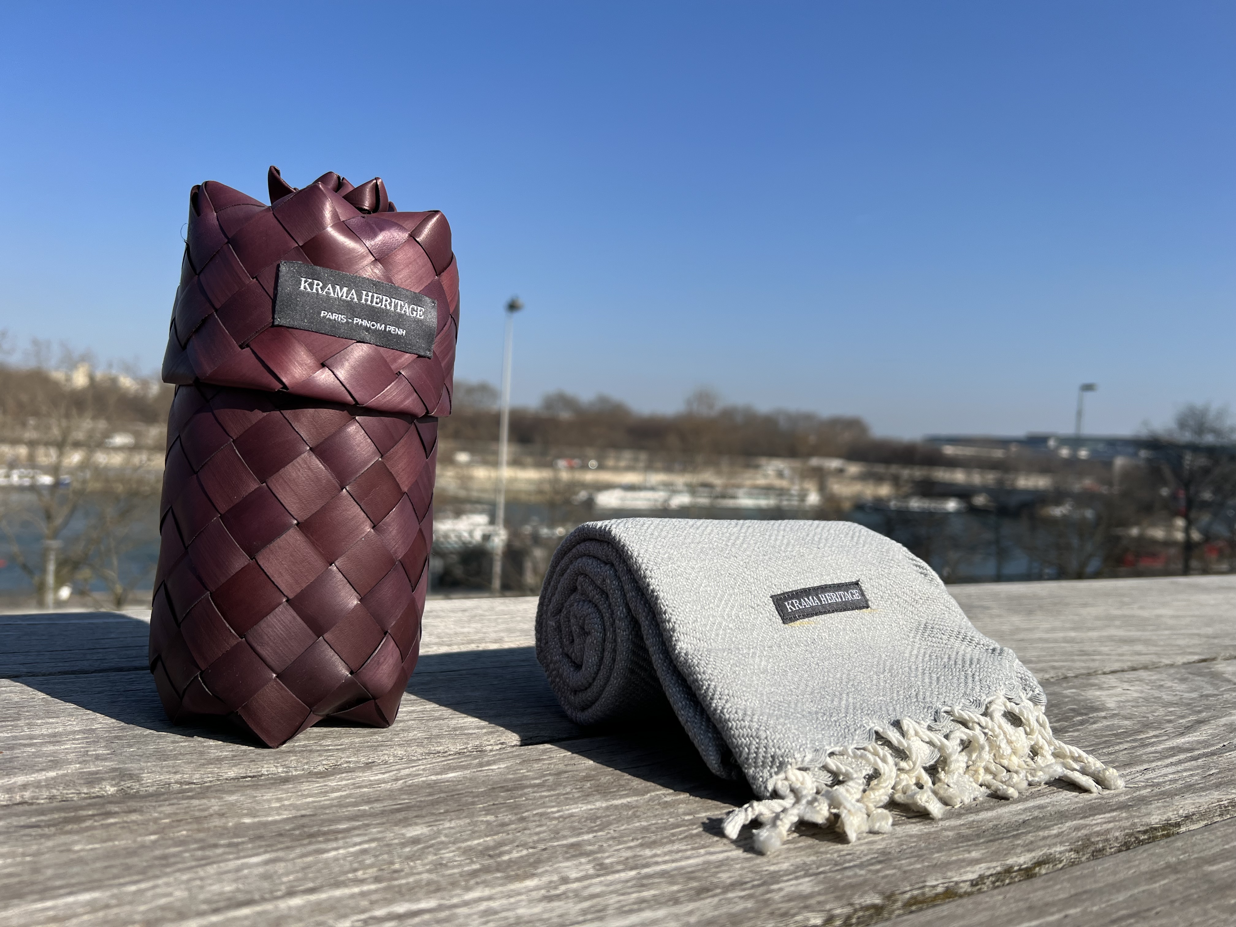 Le Krama Chaud Gris Perle 6