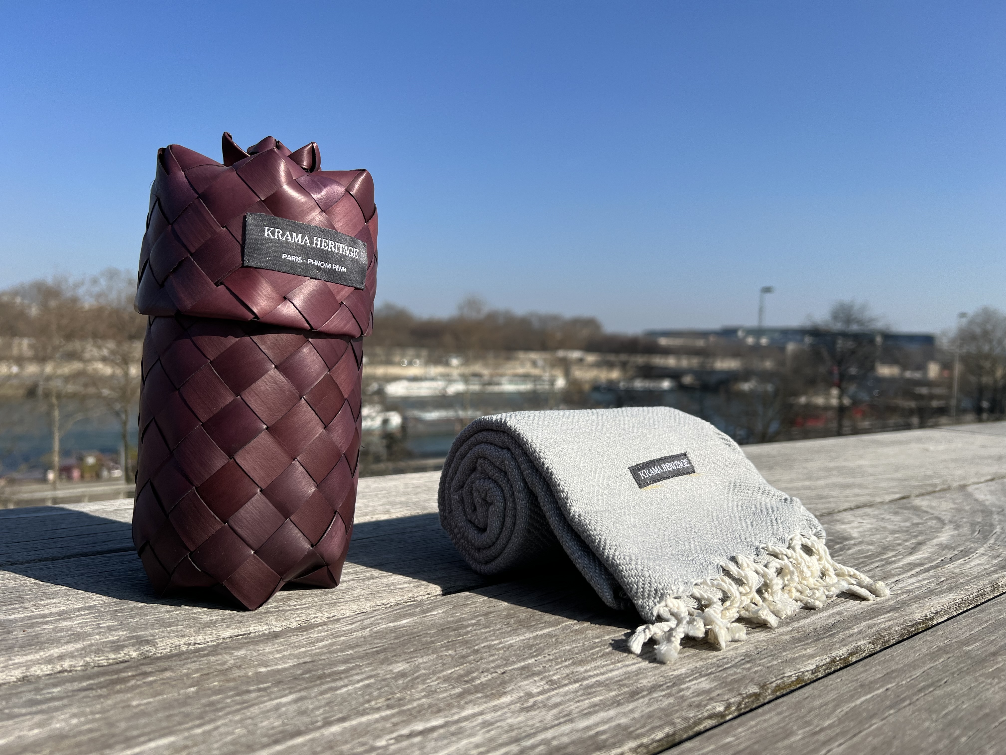 Le Krama Chaud Gris Perle 7