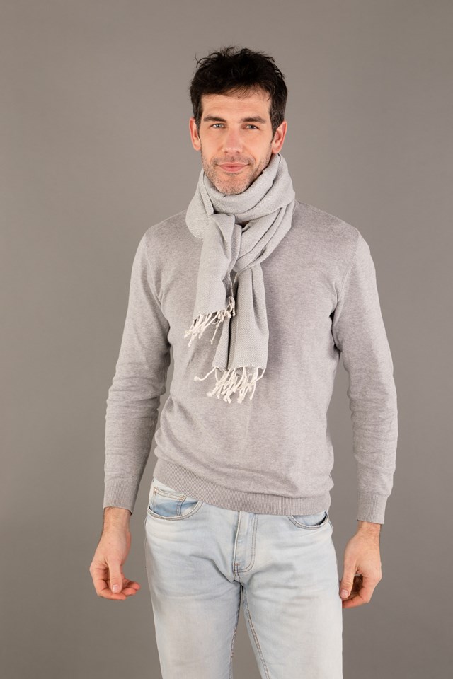 Le Krama Chaud Gris Perle 3